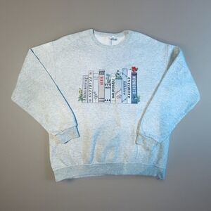 Jerzees Taylor Swift Eras Bookshelf Sweatshirt Graphic Crewneck Large